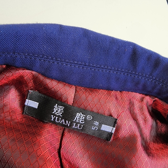 Yuan Lu Boys Blue Formal Suit Navy Blue Quality Made Pockets Sz 5 - Picture 2 of 9